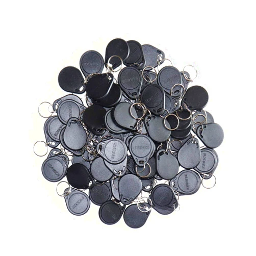 Getmorv 100PCS 125KHz RFID Key Fob Contactless Keyfob Proximity ID Card Token Tag Keypad Card for Door Lock Entry Access Control System Wholesale, Read Only