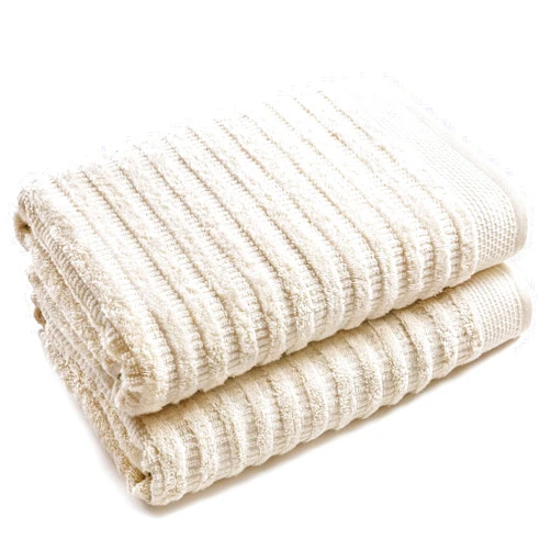 Softerry Pure Organic Cotton Bath Towel Set - 100% Soft Cotton - Extra Absorbent and Durable - 500 GSM Quick Dry - Luxury Hotel & Spa Quality - Fade Resistant - Eco Friendly (Natural, Set of 2 Bath)