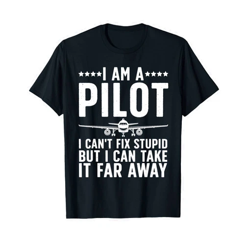 Pilot Gifts Aviation Stuff & Airplane Accessories Funny Pilot Design For Men Women Aviation Airplane Pilot T-Shirt