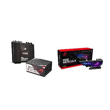 ASUS ROG Thor 1000W Platinum II EVA Edition & ROG Herculx Graphics Card Anti-Sag Holder Bracket Platinum II EVA + Holder Bracket