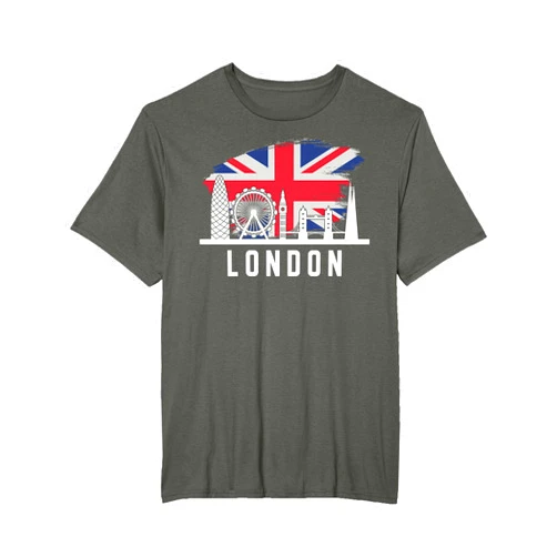 Big Cities Awesome Merchandise London Skyline England United Kingdom Souvenirs T-Shirt