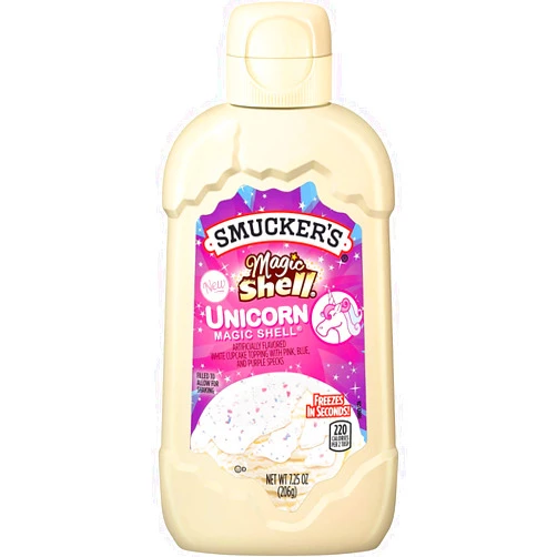 Smucker's Smuckers Unicorn Magic Shell Smucker`s Topping Freezes In Seconds (1) 7.25 oz Bottle
