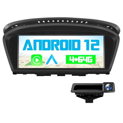 J Junsun Car Radio Stereo Android 12 for BMW 3 5 Series E60 E90 E93 8.8inch Screen 2009-2012 CIC System with CarPlay Android Auto