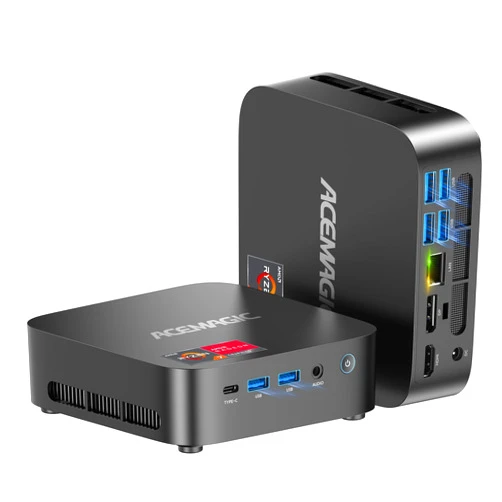 ACEMAGICIAN Kron Mini K1 Mini PC Gaming, AMD Ryzen 5 7430U (equiv to 5850U, 6C/12T, Up to 4.3Ghz), 16GB DDR4 512GB SSD Mini PC Computers Micro Desktop PC 4K Triple Display WiFi6 BT5.2