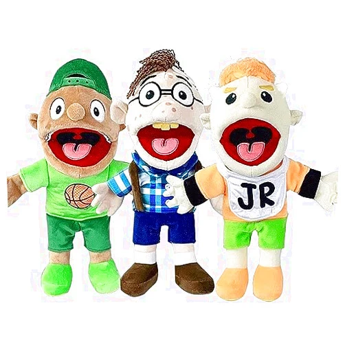 TMEEIHNSS Puppet Plush Toy Doll, 16 inch Puppet Plush, Soft Stuffed Hand Puppet, for Kids Party Christmas Halloween Party Gift (3PCS)