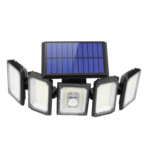 ZEMBSOYA Solar Lights Outdoor Waterproof,Motion Sensor Outdoor Lights,270 Degree Solar Powered Flood Lights Outdoor,3 Lighting Modes 2400 mAh 360° Illumination Solar Security Flood Light
