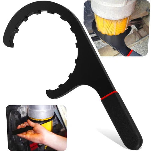 Sixcow 61060 Diesel Fuel Filter Wrench for Paccar, Oil Filter Removal Tool, Metal Filter Water Separator for Kenworth, Peterbilt & Cummins Diesels, 4.6 inch