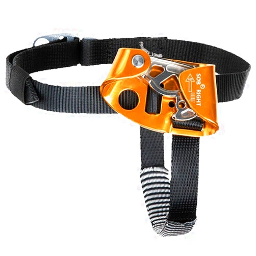 Vobumix Climbing Foot Ascender Right Left Foot Climbing Quick-Step Foot Ascender Riser Mountaineering Outdoor Safety Protective Equipment