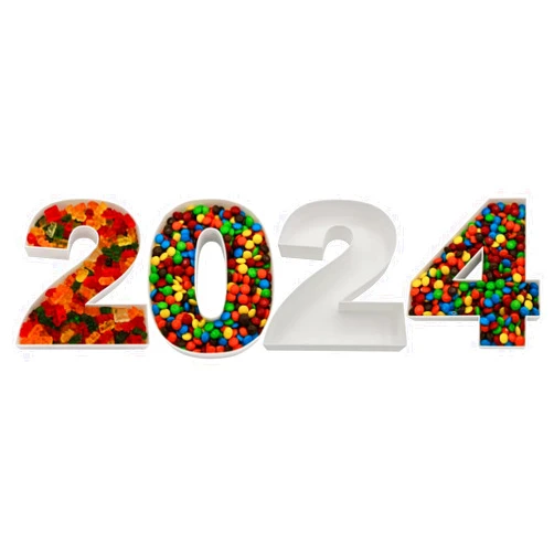 Shiguangji 2025 Number Box Tray Display for Treats - Fillable Charcuterie Numbers, Perfect for Baby Showers and Parties, Charcuterie Tray, Cake Pop, Candy, Charcuterie Box - 10