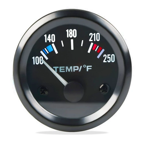 WATERWICH 2inch 52mm Water Temperature Gauge 100-250℉ Water Temp Thermometer Meter Kit DC12V for Ship Car Truck Vehicle Automotive Boat Marine