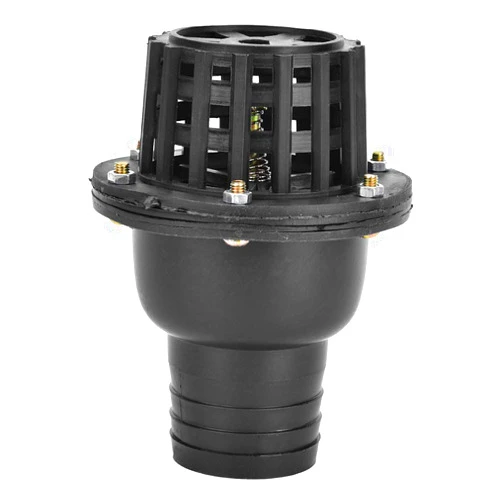 Naroote Foot Valve, 2 Inch Foot Valve For Irrigation Pump Foot Check Pvc Foot Valve Foot Valve 2 Inch, Foot Valve Black PVC Low Pressure Flat Check Valve for Fluid Machine (150)