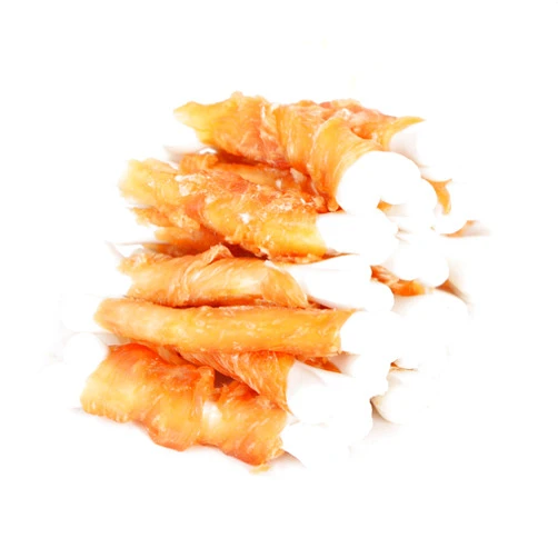 FOURPAW Dog Treats, Chicken Wrapped Calcium Dog Bones, Rawhide Free Dog Treats, 2.8 inch, 12oz
