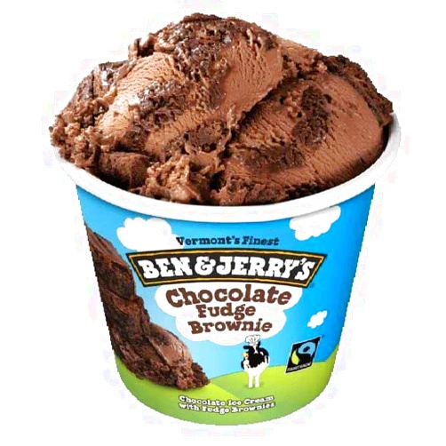 Ben and Jerry's Ben & Jerry's 4 oz Mini Cup Ice Cream Pack of 12 (Chocolate Fudge Brownie)