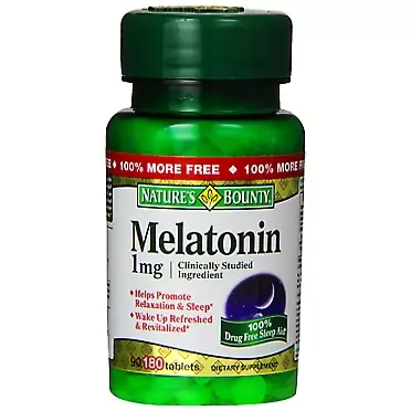 Nature's Bounty Natures Bounty Melatonin 1mg, 180 Tablets (Pack of 3)