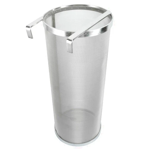 YaeBrew 6 X 14 Inch Hop Spider 300 Micron Mesh Stainless Steel Hop Filter Strainer Hopper for Home Brewing Beer Tea Kettle (6