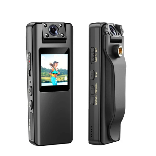 BOBLOV A22 Body Camera, 180° Rotatable Lens, 1080P HD BodyCam with OLED Screen to Playback, Portable Body Camera with Audio, 10 Hours Recording for Travel/Walking/Delivery(No Card Included)