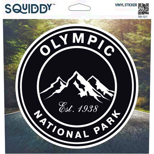 Squiddy Olympic National Park - Vinyl Sticker Decal for Phone, Laptop, Water Bottle (2