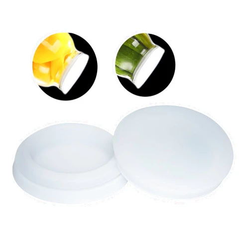 OKLGO Wide Mouth Mason Jar Lids - Large Mouth Canning Lids Fit for All Wide Mouth Mason Jars,Food Grade Silicone Mason Jar Caps,Dishwasher Safe,Leak Proof Reusable Jar