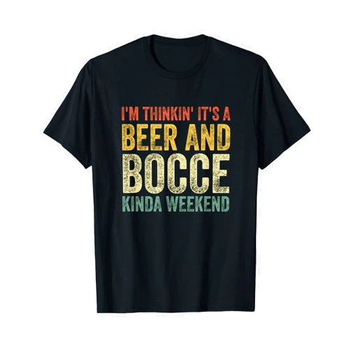 Bocce Champ Apparel Bocce Shirt Funny Retro Vintage Gift Men Beer And Bocce Ball T-Shirt