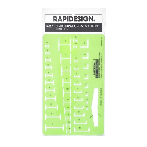 Rapidesign Structural Cross-Section Template, 1 Each (R27)
