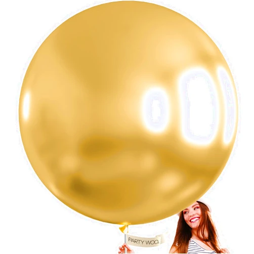 PartyWoo Metallic Gold Balloons, 4 pcs 36 Inch Large Gold Metallic Balloons, Gold Balloons for Balloon Garland or Arch as Party Decorations, Birthday Decorations, Baby Shower Decorations, Gold-G101