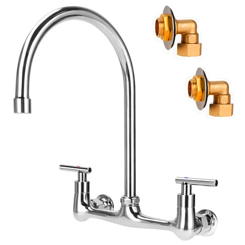 TNROTED Wall Mount Kitchen Faucet with 8