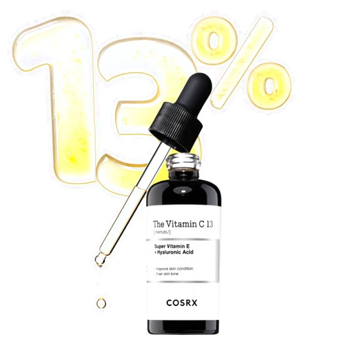 COSRX Pure Vitamin C 13% Serum with Vitamin E & Hyaluronic Acid, Hydrating Facial Serum for Fine Lines, Uneven Skin Tone & Dull Skin, 0.67fl.oz/20ml, Korean Skin Care