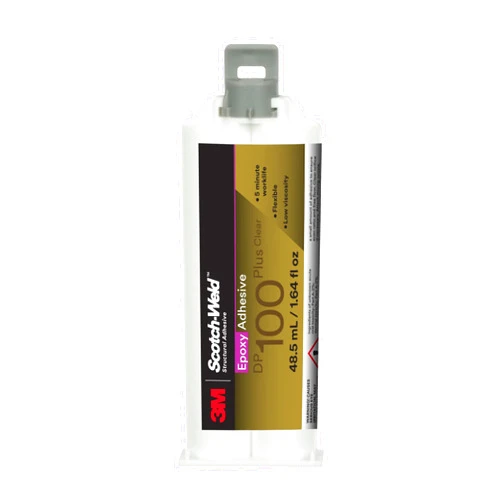 3M Scotch-Weld Epoxy Adhesive DP100 Plus, Clear, Professional Grade, Fast Handling and Cure, 48.5 mL (1.64 fl oz) Duo-Pak
