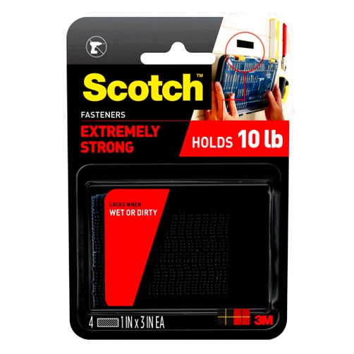 Scotch Extreme Interlocking Fasteners, 4 Strips, 1