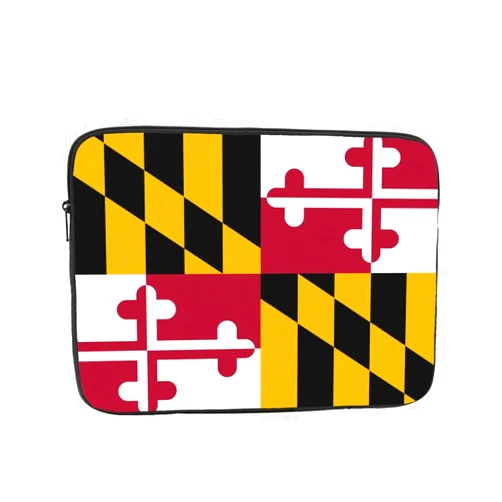 Jbyjbx Maryland State Flag Print Laptop Bag Water-Resistant Laptop Sleeve Computers â€“ Protective Slim Notebook