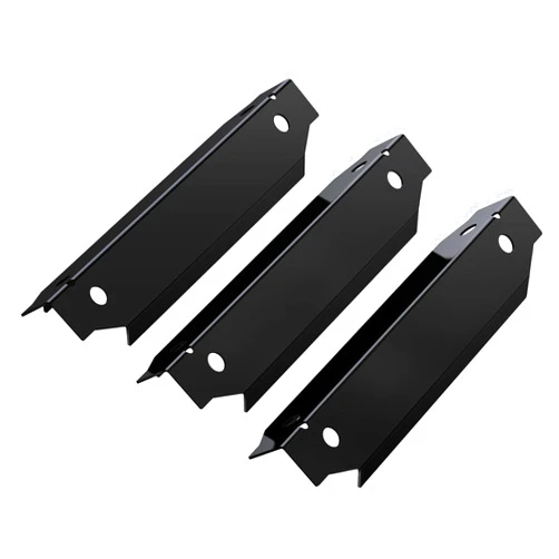 Unicook Grill Replacement Parts for Dyna-Glo 3-Burner Gas Grill, Grill Burner Covers, Porcelain Grill Heat Plates, Grill Flame Guards, Grill Heat Shields, Grill Heat Tents for Gas Grill, 3 Pack