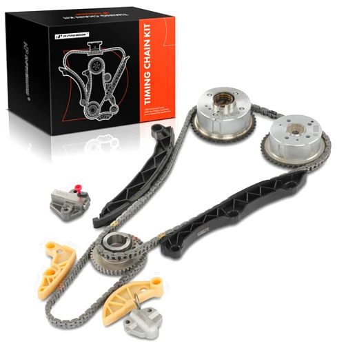 A-Premium 12x Engine Timing Chain Kit W/Sprocket & Tensioner & Guide Compatible with Kia Optima 2014-2015, Sorento 2012-2015, Sportage 2011-2016 - DOHC L4 2.0L 2.4L - Replace# 231212G590, 244202G101