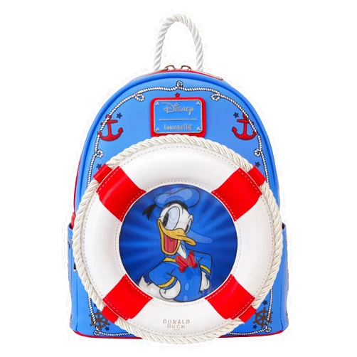 Loungefly Disney Donald Duck 90th Anniversary Lenticular Mini Backpack, Small
