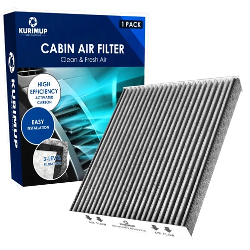 Kurimup Cabin Air Filter,Replacement for CP134 (CF10134), Premium Cabin filter with Activated Carbon, Fit for Honda Accord/Civic/Odyssey/CR-V and Acura MDX/TSX/TLX/RDX/Ridgeline (1 pack)