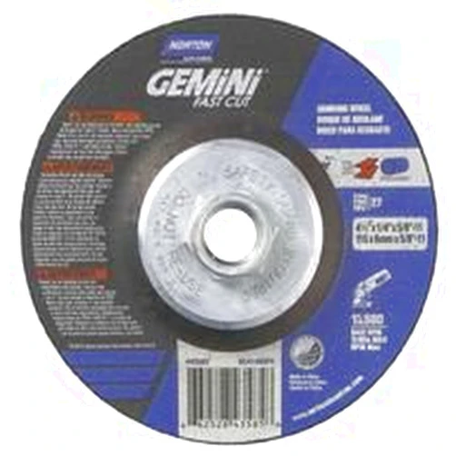 Norton 547-66252843585 Gemini Fastcut Depressed Center Wheel44; 4.5 in. Thickness