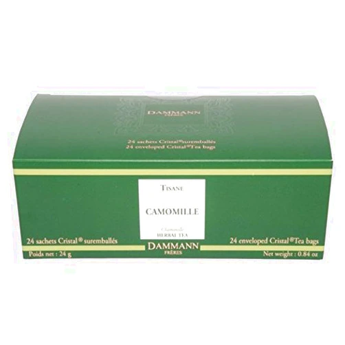 Unknown DAMMANN FRERES - HERBAL Tea CHAMOMILE - 24 wrapped crystal envelopped tea bags