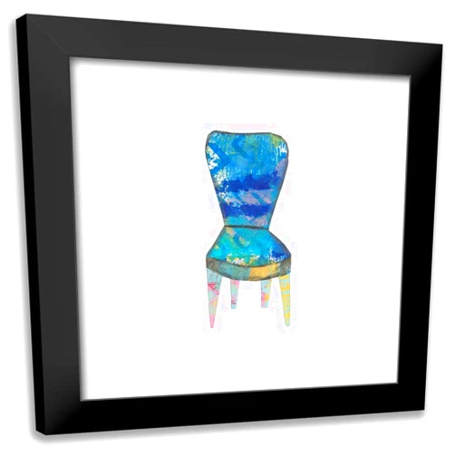 ArtDirect - Prahl, Courtney 15x15 Black Modern Framed Art Print Titled: Mod Chairs VI