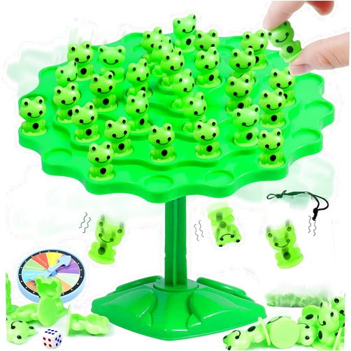 Rytopt Frog Balance Game Toys, Two-Player Balance Game Tree Parent-Child Interactive Family Tabletop Puzzle Game Toy, Birthday Board Games for Kids Ages 4 5 6 7 8-12