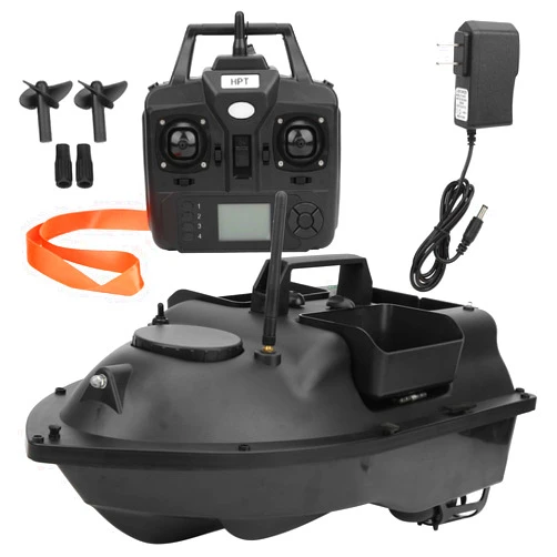 Alomejor Fishing Bait Boat Two Hand RC Fish Lure Boat Location Fishing Boat 100 to 240V(US)