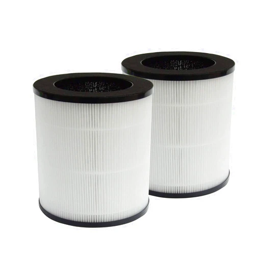 PUREBURG Replacement Filters Compatible with AZEUS C8 KJ120G-C10, Mooka C10 Air Purifier,2-Pack H13 HEPA 3-Stage Filtration Activated carbon 2-IN-1