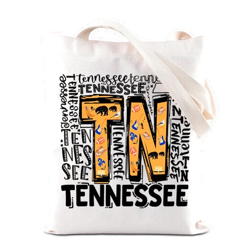 ZJXHPO Tennessee Trip Tote Bag - Travel Gift & Souvenir - Vacation Shopping Bag