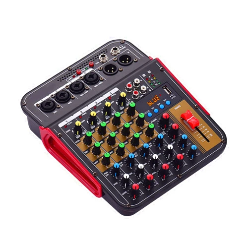 MOWEO TM4 Digital 4-Channel Mer Ming Console Built-in 48V Phan Power with BT Function Professional System for Studio Recorg Broadcasting DJ Network Live