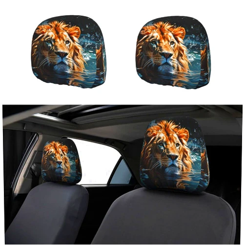 Thmty Xiongshi 2-Pack Car Headrest Covers: Fashion and Function Combined