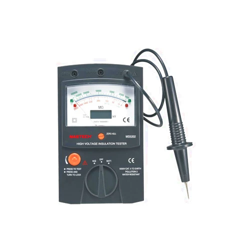 GuliTech MS5202 Digital/Analogue High Voltage Insulation Tester 2500V, 100G Ohm (Auto-Range) Insulation Testers