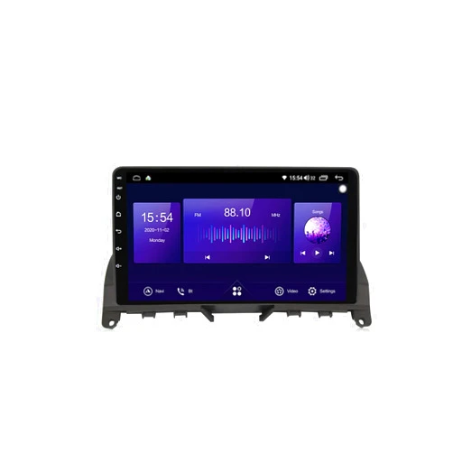 Generic Android 11 9 Inch Navigator for Benz C-Class 3 W204 2006-2011 Car Radio Touch Screen Bluetooth Car Stereo Supports WiFi GPS USB Steering Wheel Control Bluetooth Mirror