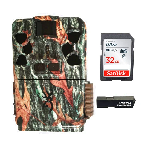 Browning Trail Cameras Browning Patriot Trail Game Camera Bundle Includes 32GB Memory Card and J-TECH Card Reader (24MP) | BTC-Patriot-FHD