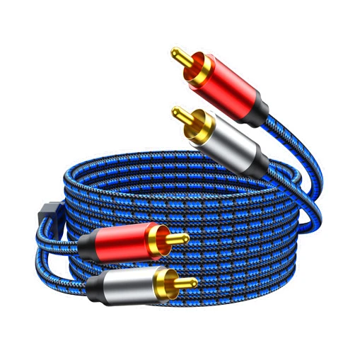 NC XQIN RCA Cables 50 Feet, RCA Cable RCA Audio Cable [Hi-Fi Sound,Dual Shielded] 2RCA Male to 2RCA Male Stereo Audio Cable for Home Theater, HDTV, Amplifiers, Hi-Fi Systems, Car Audio