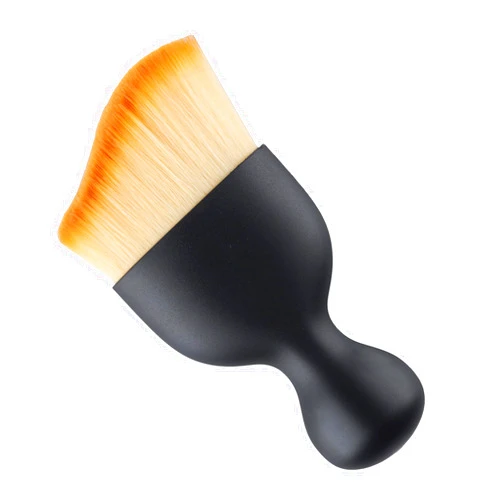 alpmosn Car Duster Brushes Interior Detailing Tool Curved Design Dirt Dust Clean Brushes for Air Conditioner Vents, Dashboard Engine Compartment, Car Interior Cleaner Accessories(Black & Brown)