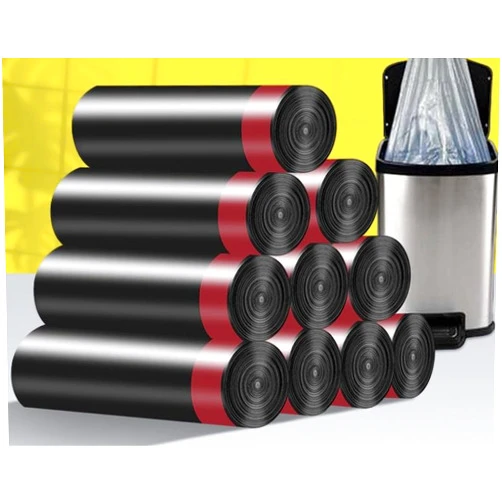 Packingmaster Garbage Bags, Black and Red, Set of 10