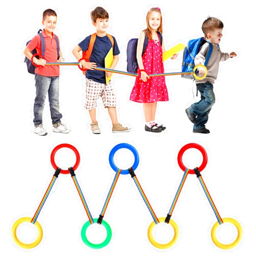 Toyvian 12 Pcs Walking Rope for Preschool: Toddlers Rope for Walking in Line, Colorful Line Safety Loops with Handles, Detachable Transition Wrist Leash - Ideal Daycare Kindergarten